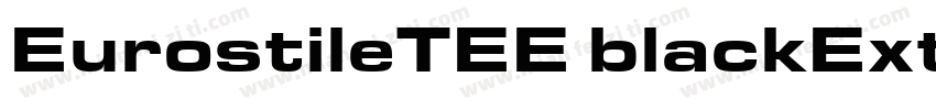 EurostileTEE blackExtended字体转换